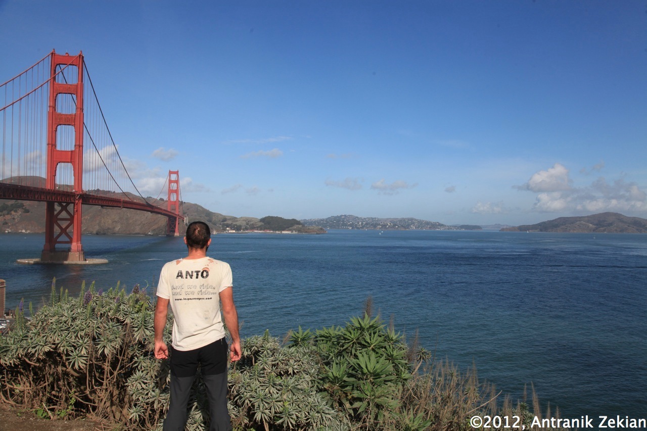 finally facing the Golden Gate, when an old dream becomes true...